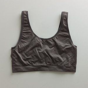 Auden Seamless Rocket City Gray Pull Down Nursing/Sleep Bra size Large